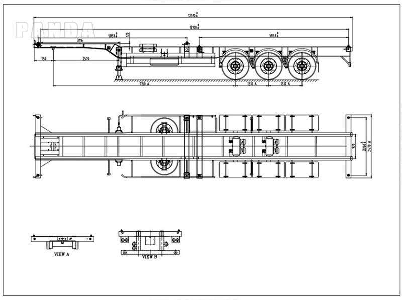 40ft-gooseneck-skeletal-trailer-drawing