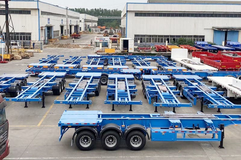 container chassis trailer are Wait for transport