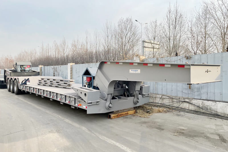 hydraulic detachable gooseneck lowboy trailer