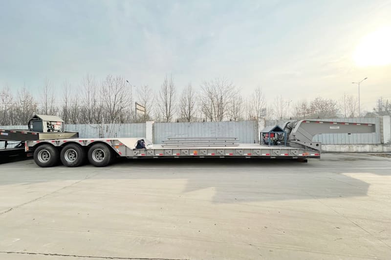 hydraulic detachable gooseneck lowboy trailer